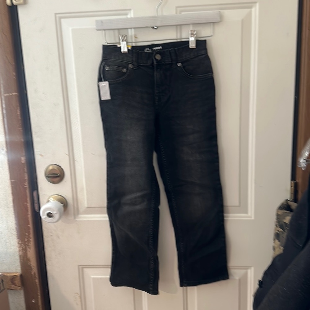 WONDER NATION BOY’S RELAXED FIT JEANS: BLACK: NWT: SZ 8